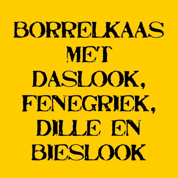 Borrelkaas (daslook, fenegriek, dille & bieslook)