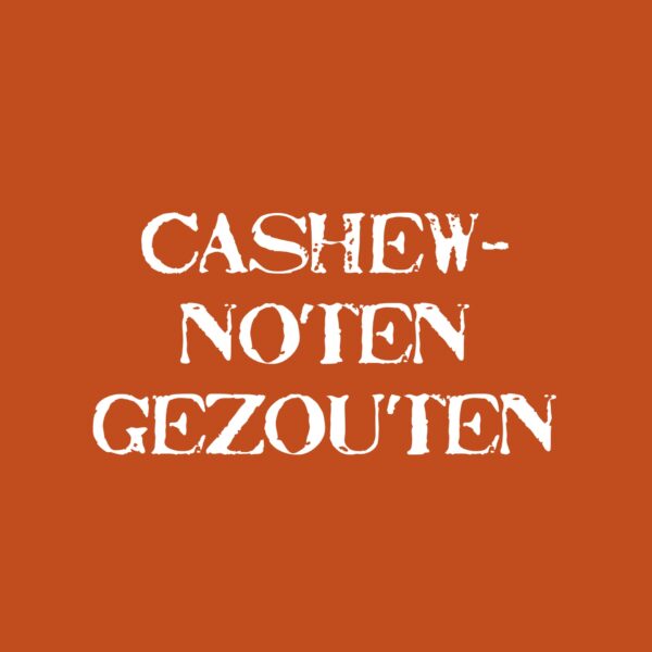 Cashewnoten gezouten