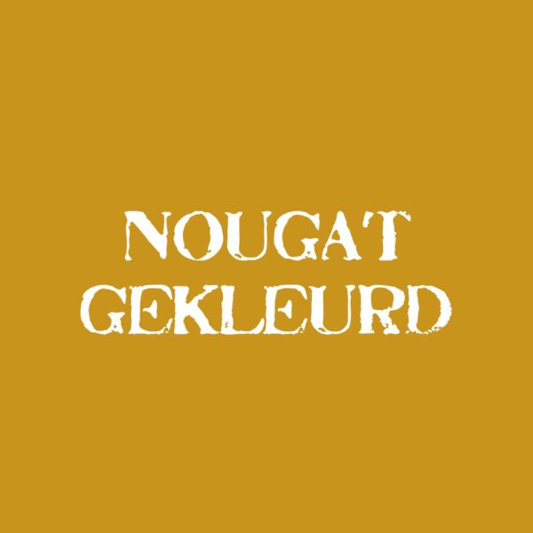 Nougat gekleurd